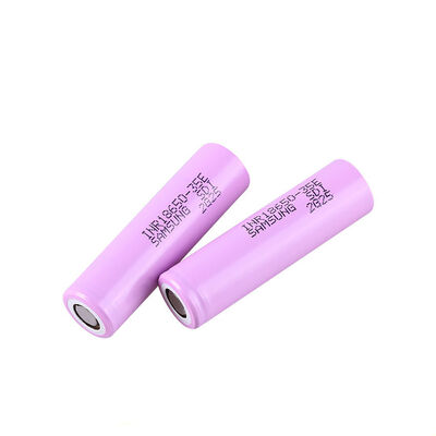 Samsung INR18650-35E 3500mAh 3.7V Flat Top Unprotected 18650 Lithium Rechargeable Battery Cell for Power Tools, RoHS Compliant Made in China