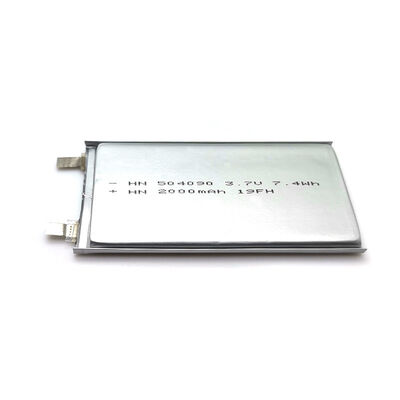 Factory Supply 504090 3.7V 2Ah Lithium Polymer Soft Pack Battery Cell with Welding Tabs for Bluetooth Speaker, CE Compliant Made in China