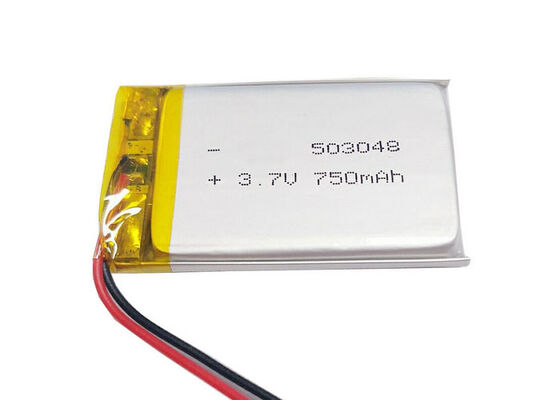 503048 3.7V Lipo Battery 750mAh , High Capacity Lithium Polymer Battery