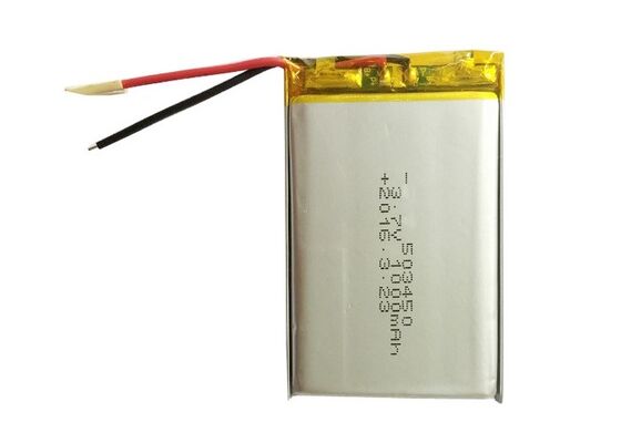503450 Rechargeable Li Polymer Battery , 1S Li Po 3.7 V Battery 1000mAh