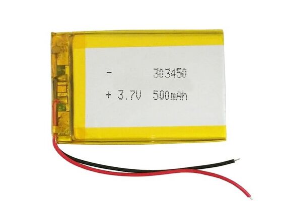 303450 500mAh Lithium Polymer Battery Pack 3.7V  Smart Lipo Battery