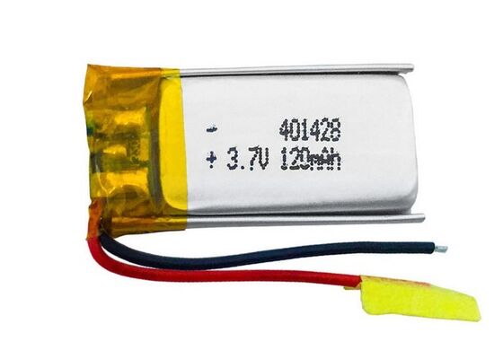 Lipo 401428 120mah Rechargeable 3.7V Lipo Battery For Intelligent Wearable Devices