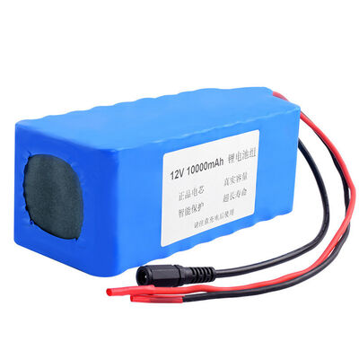 12V 16Ah Rechargeable 18650 Lithium Ion Battery Pack with Separate DC Female Charging Jack & Bare Red Black Terminal Lugs for Agricultural Electric Sprayer，MSDS China Manufacturer