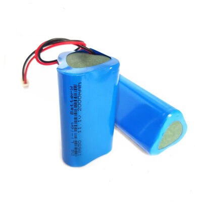 24Wh 12V Mini 18650 Rechargeable Lithium Battery Pack with Small White JST Connector Wire for Portable Mini Lights，RoHS Compliant Made in China