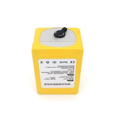 12V 10Ah Hard Yellow Plastic Case Rechargeable Lithium Ion Mobile Power Supply Built-in BMS, CE RoHS Certified Storage Battery for Agricultural Sprayer