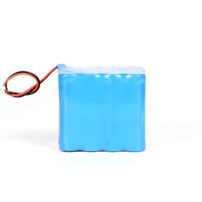 12V 10.4Ah Square Rechargeable Lithium Battery Pack with Small White JST Connector Wire for Garden Lamps, ROSH China Manufacturer
