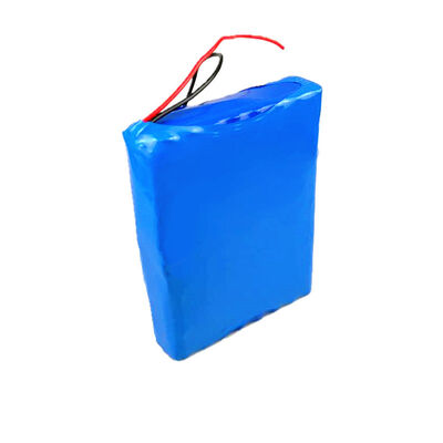 24V 20Ah Thin Flat Rectangular 18650 Lithium Ion Battery Pack Bare Red Black Wires Built-in BMS Rechargeable Li-ion Battery for Massage Equipment, CE China Factory