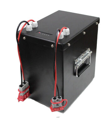Custom 120Ah 24V LiFePO4 Lithium Iron Phosphate Battery Pack，Metal Enclosure with Dual Anderson Quick Disconnect Plugs for E-Boat Golf Cart，MSDS China Manufacturer