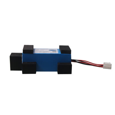 7.5Ah 24V 18650 Lithium Ion Battery Pack with Anti-Vibration Rubber Shock Pads JST 2P White Connector for Car Monitoring, MSDS Compliant Made in China
