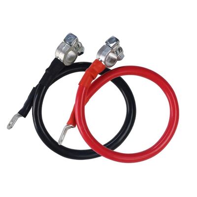 ODM 2-6AWG Heavy Duty Battery Cable, Pure Copper Silicone Wire with Battery Terminal Clamp and Ring Lug for Solar Inverter，Customizable Made in China