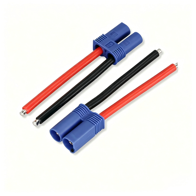 Custom Wire Harness | EC5 60A 10AWG High Current Connector Wire Harness Straight Bare Wire / O Ring Lug / Y Splitter 3 Styles for RC Drone Terminal Cable China Factory