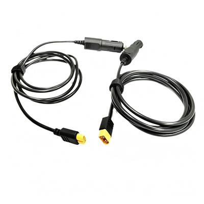 Flexible Custom Wire Harness | Custom Car Lighter to XT60 Female Power Charging Cable Assembly for UAV Drone Energy Storage | Made in China