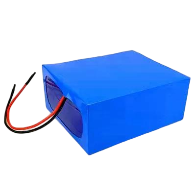 24V 20Ah 18650 Lithium Ion Battery Pack Blue PVC Heat Shrink Built-in BMS Bare Red & Black Wires for Electric Scooter , UN38.3 Compliant Made in China