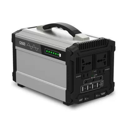 G500 120Ah 500W Pure Sine Wave Portable Power Station Multi AC DC USB-C PD Output Solar Rechargeable Generator for Camping Home Emergency Backup, RoHS Compliant Made in China