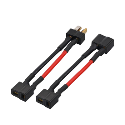 OEM Deans‑Style T‑Plug Y‑Splitter Cable Assembly, Male to 2‑Female T‑Connector Adapter Silicone Wire Harness for RC Drone, Big Order Wire Harness Factory