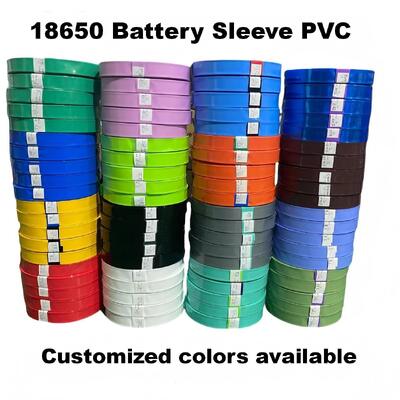 Colorful PVC Heat Shrink Tubes for 18650 Batteries | Insulation, Dust-proof, -40°C~+105°C| Factory B2B Wholesale Battery Heat Shrink Tubing | High Quality Battery Accessories