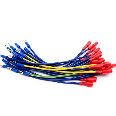 Custom Pre-Crimped Insulated Spade Terminal Wire Harness for Home Appliance