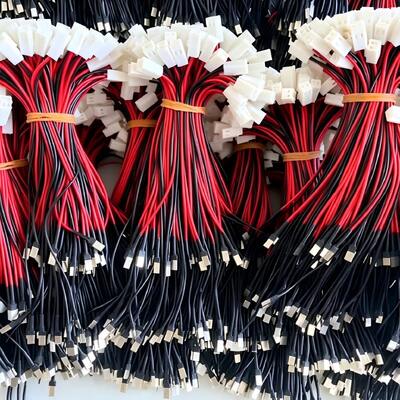 Custom Molex 2510 2P Wire Harness, 24AWG AWM Cable with 4×8mm Weld Nickel Tabs for Power Modules