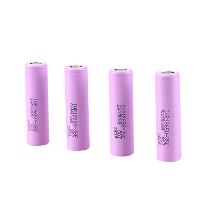 Samsung INR18650-35E 3500mAh 3.7V Flat Top Unprotected 18650 Lithium Rechargeable Battery Cell for Power Tools, RoHS Compliant Made in China