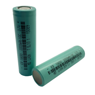 ICR18650 3.7V 2000mAh 10C High Discharge Rechargeable Lithium Ion Battery Cell, Flat Top Unprotected 18650 Battery for Electric Toys，RoHS Compliant Made in China