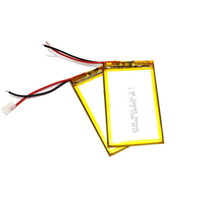 3.7V 900mAh 284065 Lithium Polymer Battery, Rechargeable Li-Po Battery with PH2.0 Connector for GPS Tracker，RoHS Compliant Made in China