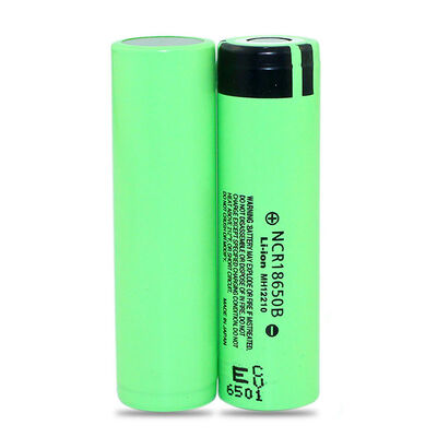 NCR18650B 3.7V 3400mAh 18650 Lithium Ion Rechargeable Battery Cell, Unprotected Li-ion Battery for Flashlight, RoHS Compliant Made in China