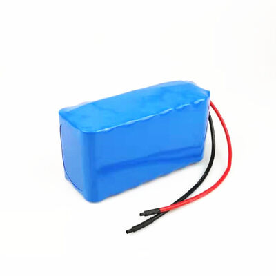 25.2V 6000mAh Custom Lithium Battery Pack Blue PVC Insulation with Stripped Positive Negative Wires Built-in BMS for Electric Vehicle, UN38.3 Certified