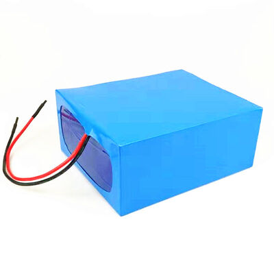 20Ah 24V Customized Lithium Ion Battery Pack Full Blue PVC Insulation Film with Bare Red Black Wire Terminals, Built-in BMS Protection Circuit for E-bike, CE Certified