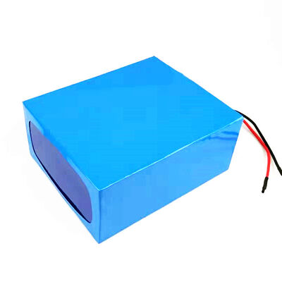 20Ah 24V Customized Lithium Ion Battery Pack Full Blue PVC Insulation Film with Bare Red Black Wire Terminals, Built-in BMS Protection Circuit for E-bike, CE Certified
