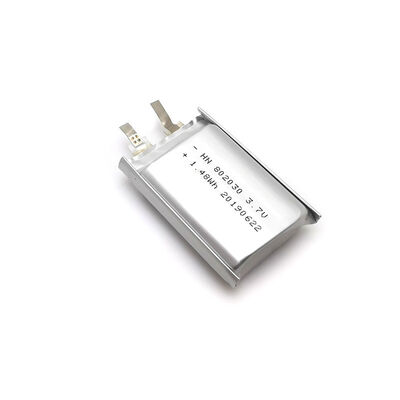 Factory Direct Supply 802030 3.7V 1.48Wh Lithium Polymer Battery Cell with Welding Tabs for Bluetooth Earbud Charging Case, RoHS Compliant Made in China
