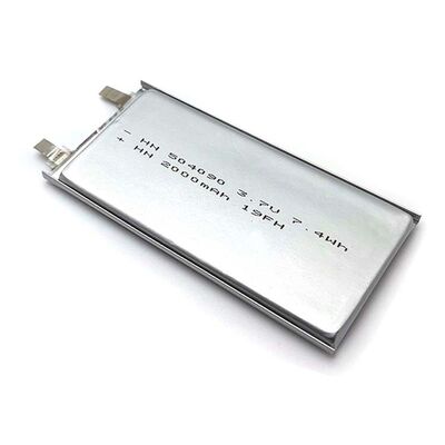 Factory Supply 504090 3.7V 2Ah Lithium Polymer Soft Pack Battery Cell with Welding Tabs for Bluetooth Speaker, CE Compliant Made in China