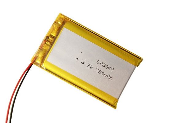 503048 3.7V Lipo Battery 750mAh , High Capacity Lithium Polymer Battery