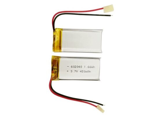 1S 3.7 V Lipo Battery 450mAh 602040 Lithium Ion Polymer Batteries