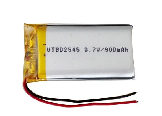 Single Cell Lipo Battery 802545 3.7V 900mah Rechargeable Li-polymer Battery