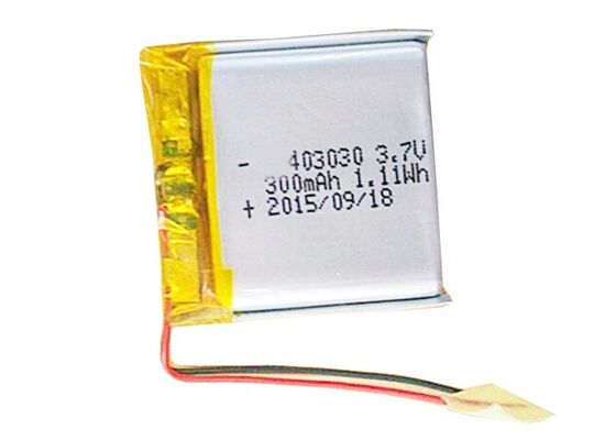 403030 Rechargeable Lithium Polymer Battery Pack 3.7V 300mAh For Digital Devices