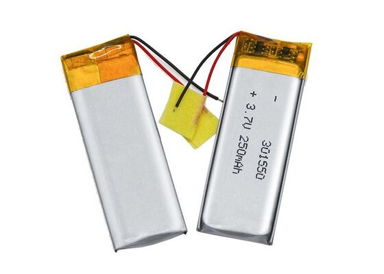 Lithium Polymer Battery 301550 250mAh Rechargeable 3.7V Lipo Battery Pack
