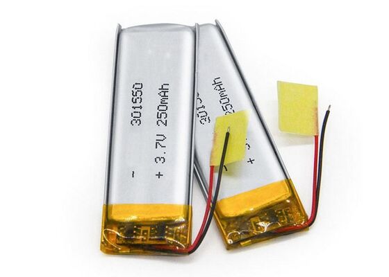 Lithium Polymer Battery 301550 250mAh Rechargeable 3.7V Lipo Battery Pack