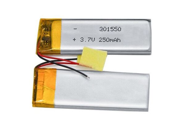 Lithium Polymer Battery 301550 250mAh Rechargeable 3.7V Lipo Battery Pack