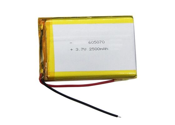 Safety 3.7V Lipo Battery 2500mAh 605070 Rechargeable Lithium Polymer Battery
