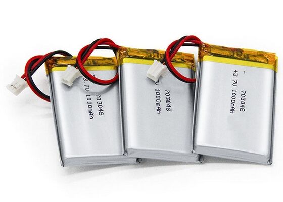 Lithium Polymer Batteries 703048 3.7V 1000mAh Rechargeable Lipo Battery