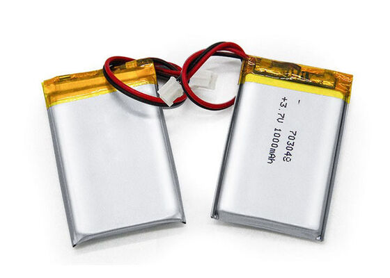 Lithium Polymer Batteries 703048 3.7V 1000mAh Rechargeable Lipo Battery