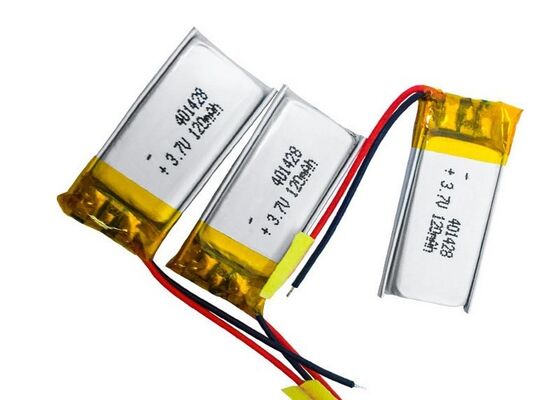 Lipo 401428 120mah Rechargeable 3.7V Lipo Battery For Intelligent Wearable Devices