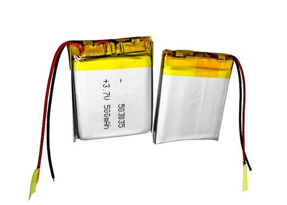 3.7V Lithium Polymer Battery Pack 500mah 503035 Lithium Ion Polymer Battery