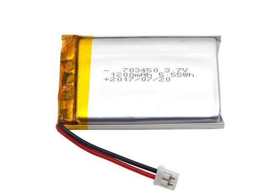 Rechargeable Lithium Polymer Battery Pack , 703450 3.7V Li ion Battery 1200mAh