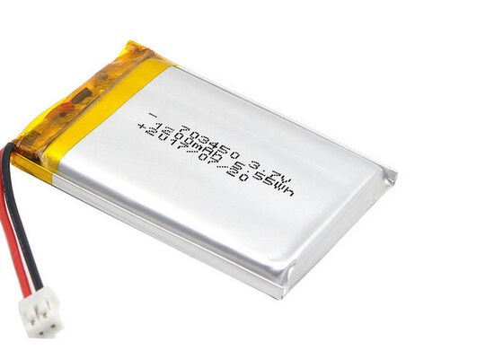 Rechargeable Lithium Polymer Battery Pack , 703450 3.7V Li ion Battery 1200mAh