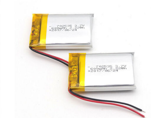 702535 3.7V 600mAh Lithium Polymer Battery Pack Rechargeable for MP3 / MP4