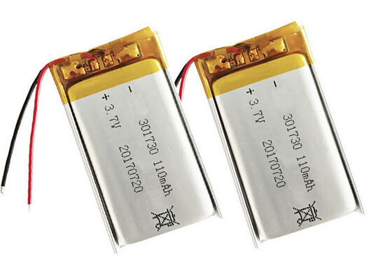 Small Lipo Battery 301730 3.7V 110mAh Rechargeable Li-polymer Battery