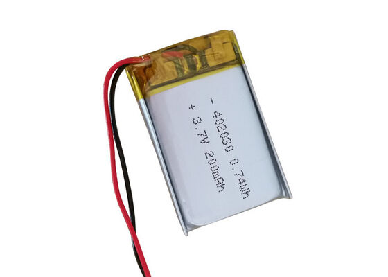 Small Rechargeable 3.7Volt lipo battery 402030 200mAh 3.7V li-polymer batteries