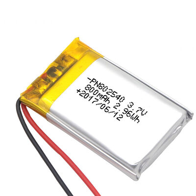 Polymer Battery PL802540 800mAh 3.7 V Lithium Ion Polymer Battery