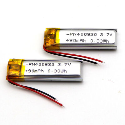 Polymer Battery PL400930 90mAh 3.7 V Lithium Ion Polymer Battery